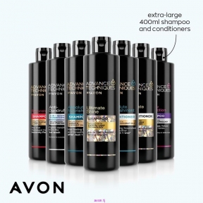 Avon Advance Шампунь для волос "Восстановление" Превосходное сияние Драгоценные масла"Абсолютное питание", 400 мл - 18341